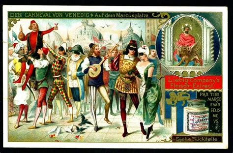 Liebig Tradecard S335 The Carnival Of Venice Middle Ages Carnival