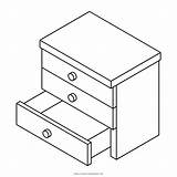 Cabinet Bedside Mesas Tables Mueble W7 Clipartkey sketch template