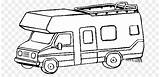 Winnebago Clipart Cliparts Pages Library Campervans Colouring Coloring Clip sketch template