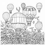 Coloring Air Hot Imagimorphia Pages Balloon Book Balloons Kerby Rosanes Extreme Adult Colouring Adults Printable Challenge Books Search Amazon sketch template