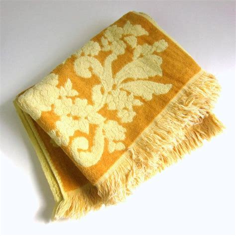 cannon monticello cotton bath towel set  harvest gold etsy cotton bath towels vintage