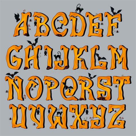 printable spooky letters