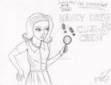 Nancy Drew Pages Coloring Mysteries Clue Template Crew sketch template