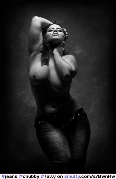 jeans chubby fatty topless lighting darkness photography
