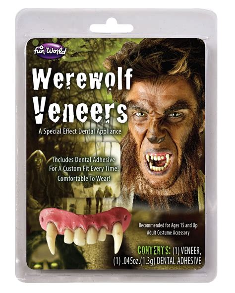werewolf fangs wolf teeth  dental acrylic horror shopcom