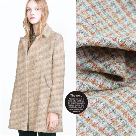 xcm modern designer woven wool fabric dressmaking material
