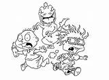 Rugrats Coloring Pages Cartoon Color Drawing Printable Sheets Characters Character Kids Getdrawings Kid Book Back sketch template