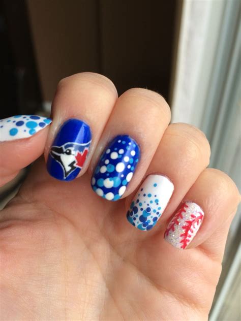 blue jays nails sports nails baseball nail designs fashion nails