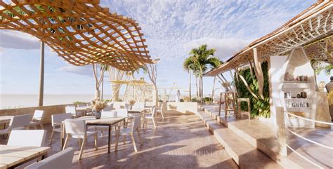 beach resort restaurant  behance