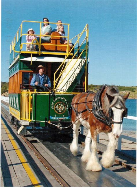 horse drawn tram posters australia postage stamps  stamps