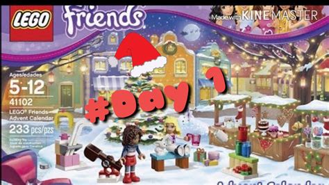 Lego Friends 2015 Advent Calendar Day 1 Opening Youtube