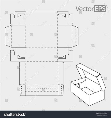 shoe box stock vector royalty   shutterstock