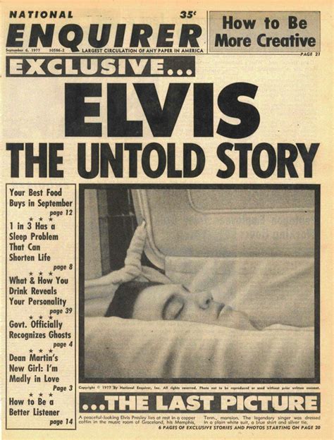 Elvis Presley Coffin Photo — Secrets Of The Enquirer Exclusive