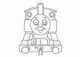 Thomas Coloring Tank Engine Pages Train Cartoon Sketch Printable Face Birthday Print Paintingvalley Kids sketch template