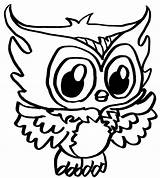 Coloring Pages Owl Cute Things Printable Monster Color Baby Print Drawing Owls Easy High Watercolor Colouring Getcolorings Clipart Sheets Drawings sketch template