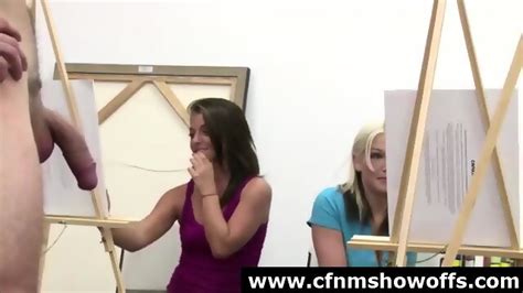 Cfnm Amateurs Drawing Big Naked Cock In Art Class Eporner