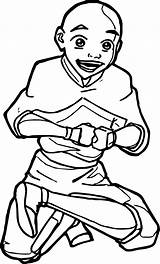 Aang Coloring Avatar Wecoloringpage Pages sketch template