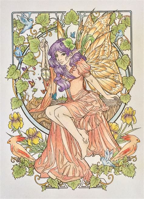 woodland fantasy special colouring heaven adele lorienne prismacolors