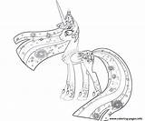 Pony Little Pages Coloring Celestia Getcolorings sketch template