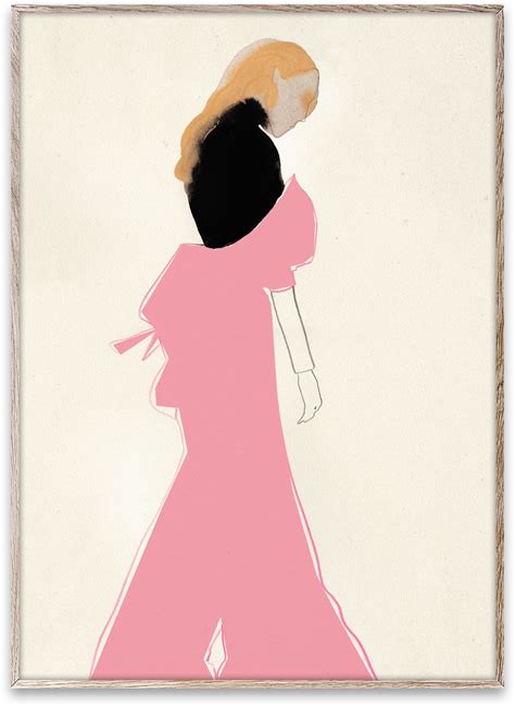 pink dress art print dowse