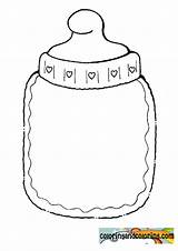 Baby Coloring Bottle Pages Template Para Pintar Canopic Jars Biberones sketch template