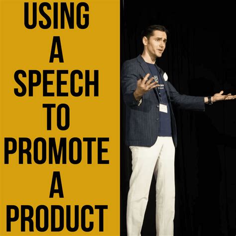 promote  product  service  public speaking  marketing