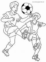 Coloring Soccer Pages Sports Football Kids Color Printable Sheets Found sketch template