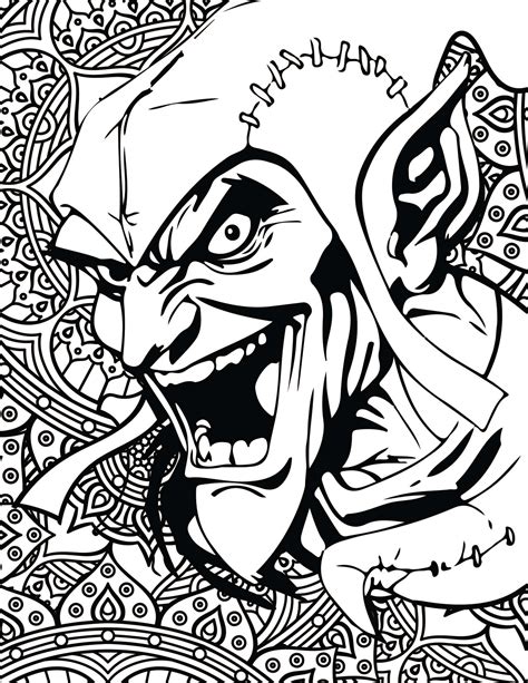supervillain coloring pages coloring home