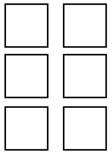 blank printable square template howtowiki