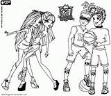Frankie Cleo Stein Coloring Monster High Hyde Nile Holt Dolls Deuce Gorgon Pages Jackson Colouring sketch template