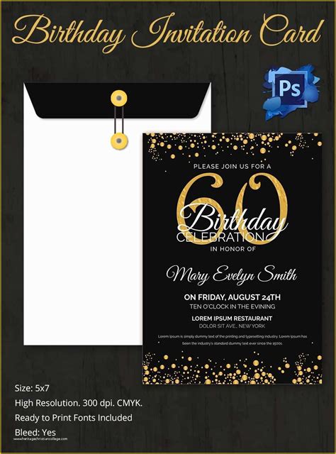 editable birthday invitation