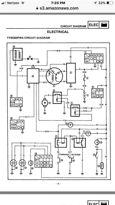 yamaha big bear   wiring diagram wiring diagram  schematic