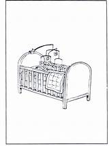 Cot Coloring Pages Larger Printablecolouringpages Credit Children Advertisement sketch template