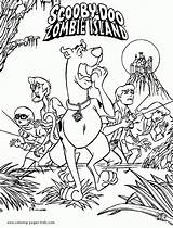 Coloring Scooby Doo Pages Print sketch template