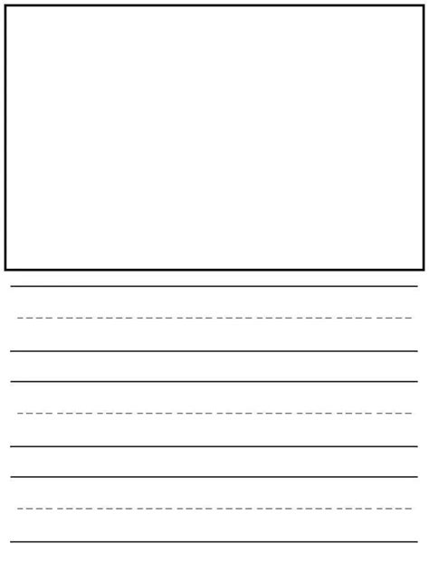 worksheet printable kindergarten writing paper preschool  lines