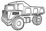 Truck Coloring Pages Tonka Dump Colouring Lorry Ups Drawing Huge Vehicles Lifted Army Transporter Car Military Kids Drawings Color Printable sketch template