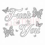 Coloring Pages Swearing Adult Swear Word Printable Sweary Book Color Sheets Books Fck Words Colorful Print Colouring Fuck Etsy Printables sketch template