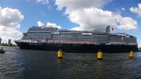 cruise ship departs  amsterdam youtube