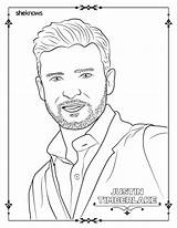 Coloring Pages Justin Timberlake Men Sheknows Printable Hollywood Adult Book sketch template