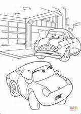 Coloring Sally Cars Pages Disney Color sketch template