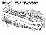 Carrier Coloring Ship Pages Aircraft Car Pure Template Coloringsky sketch template