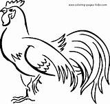 Rooster Coloring Pages Chicken Clipart Big Animal Color Chickens Kids Farm Animals Printable Print Year Library Adult Clip Choose Board sketch template