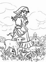 Lamb Coloring Mary Had Little Pages Meadow Play They Color Clipart Getdrawings Library Comments Popular Coloringhome Luna sketch template