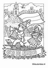 Koningsdag Kleurplaten Groep Kleuteridee Kleuters Horsthuis Kroon Zomer Kigs Downloaden sketch template