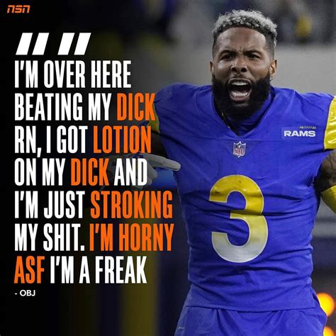 Odell Was Getting Freaky On Twitter 😳🧴 I M Over Here Stroking My Dick