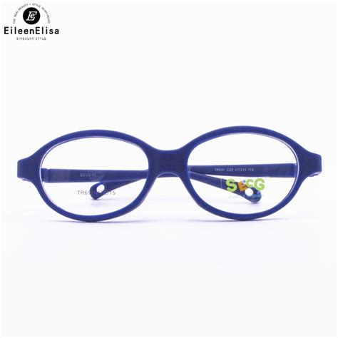 Ee Round Flexible Silicon Eyeglasses Frame Plastic Frame Unisex Tr90