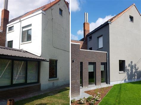 verbouwing voor en na huis renovaties renovaties huis buitenkant