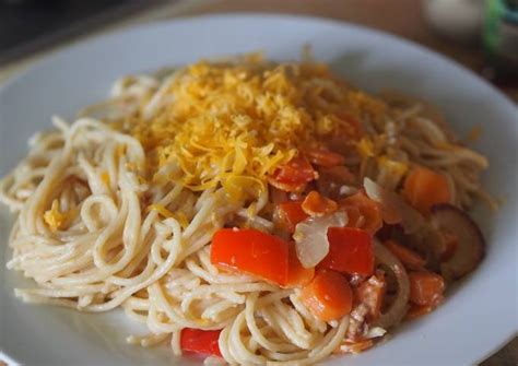 resep   memasak spageti carbonara keju turki  ribet arenatani
