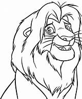 Simba Coloring Printable Happy Pages Kids Description sketch template