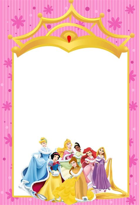 printable disney princesses invitations disney princess invitations